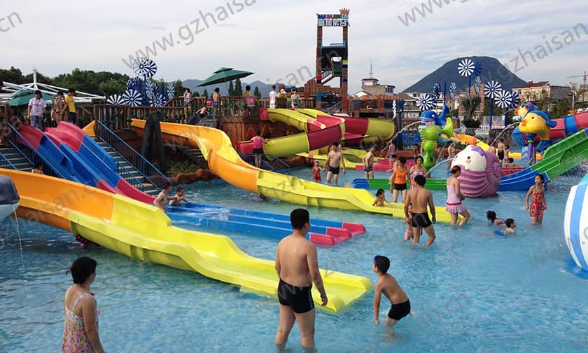浙江橫店夢(mèng)幻谷水世界兒童滑梯及戲水小品