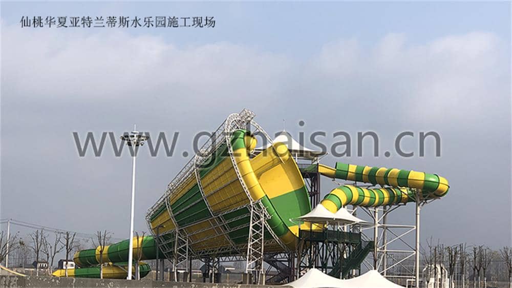 仙桃華夏亞特蘭蒂斯水樂園施工現場