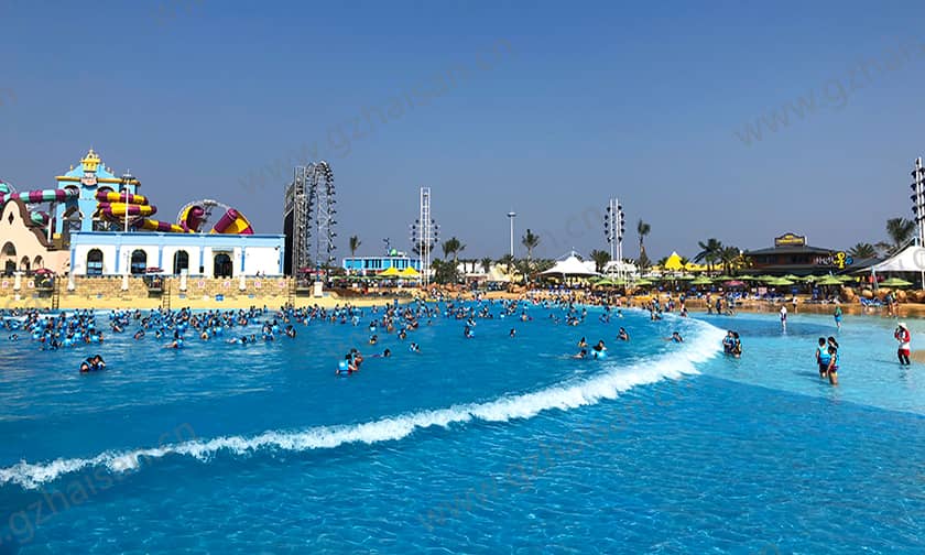 浙江寧波大目灣阿拉的海水上樂(lè)園海浪池