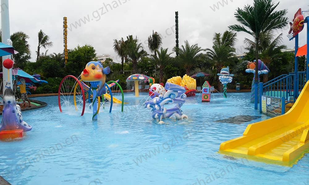 海南三亞千古情水上樂園戲水小品